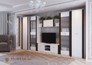 Модульная гостиная Гамма-20 (SV-Мебель) Венге